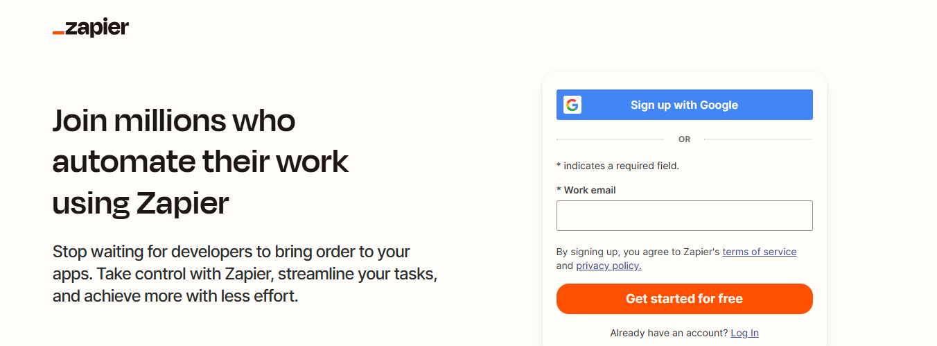 Zapier screenshot