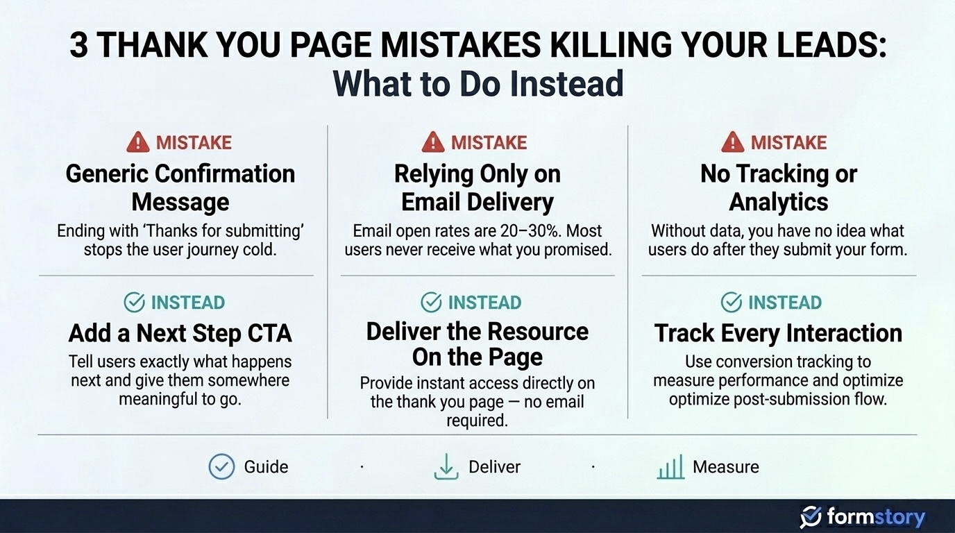 thank you form mistakes